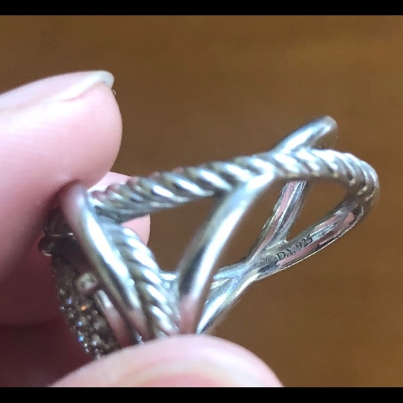 David Yurman 11mm Diamond Ring - Picture 7 of 8